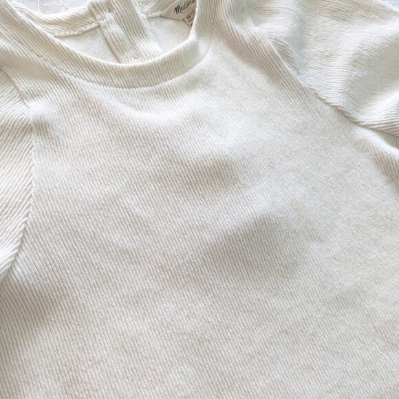 Madewell Womens Ottoman Jacquard Button Back Top size XS - Picture 4 of 5